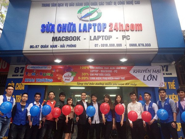 Cửa hàng sửa chữa laptop tại Hải Phòng đang khai trương