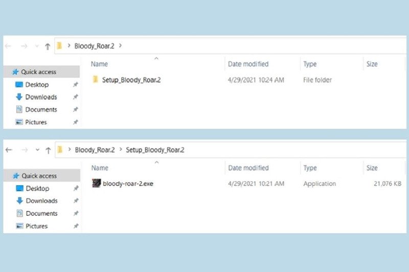 Cửa sổ cài đặt game Bloody Roar 2