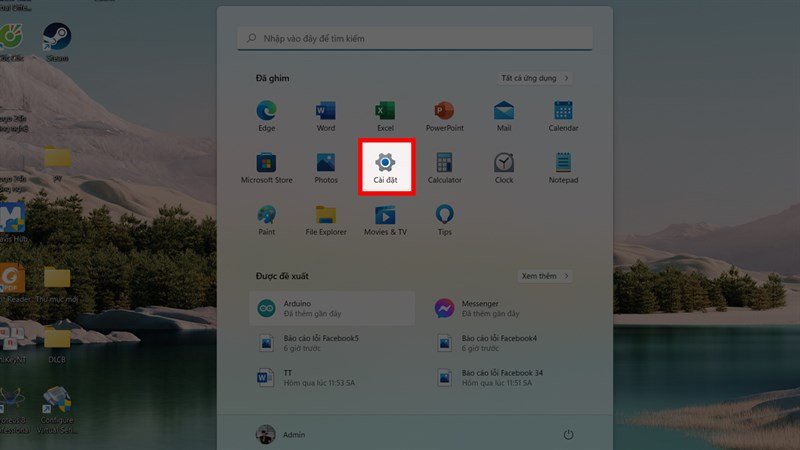 Cửa sổ cài đặt Windows 11 mở mục Thời gian và ngôn ngữ