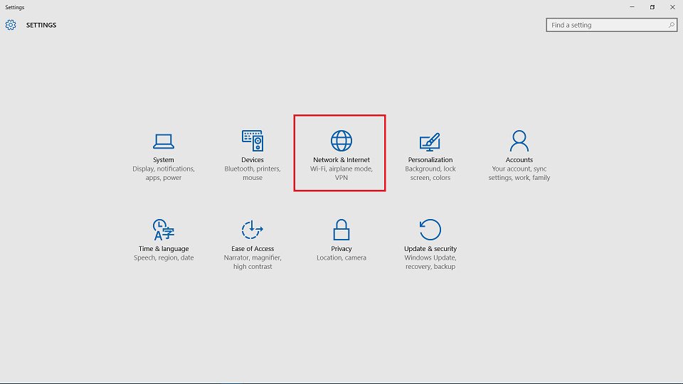 Cửa sổ Network &amp; Internet trong Settings Windows để quản lý kết nối Wi-Fi