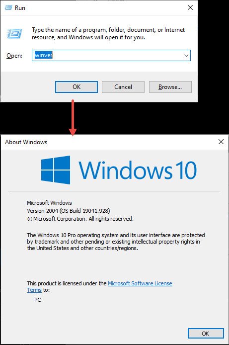 Cửa sổ Winver hiển thị thông tin chi tiết về phiên bản hệ điều hành Windows trên laptop của bạn