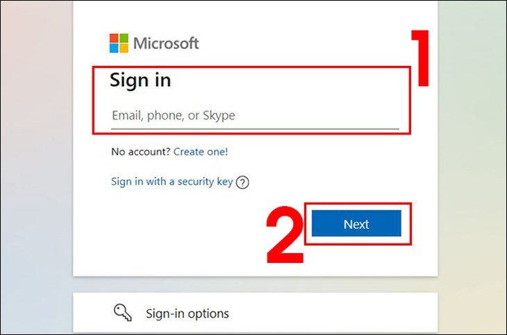 đăng nhập tài khoản microsoft để đổi mk trên laptop