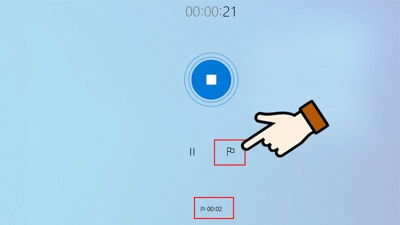 Đánh dấu các vị trí quan trọng trong bản ghi