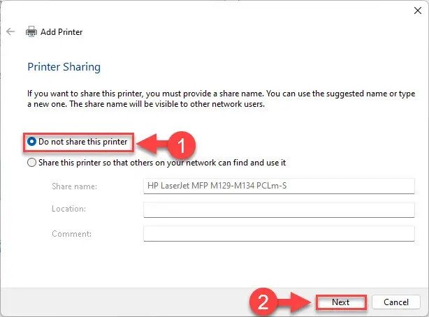 đặt tên máy in canon