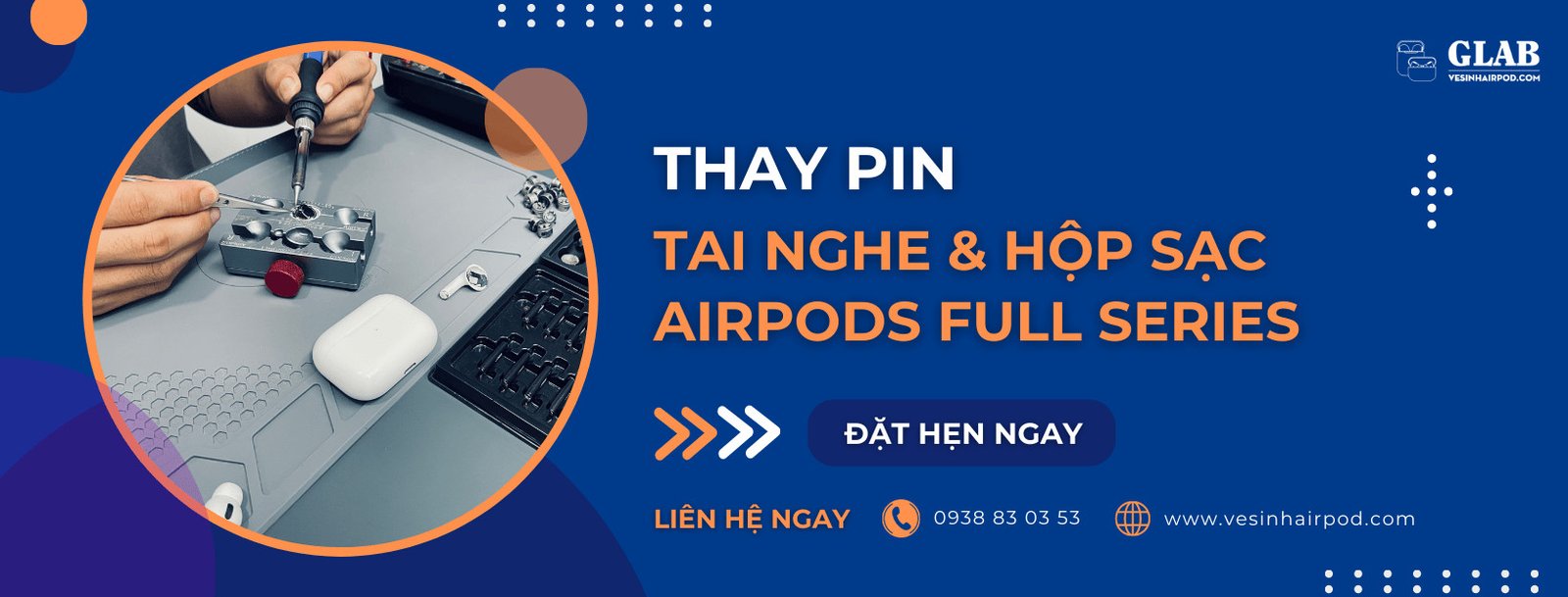 Dấu hiệu cần thay pin tai nghe Airpods tại TP.HCM