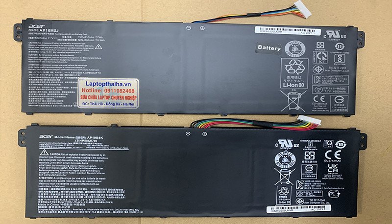 Dấu hiệu pin laptop Acer bị chai, phồng hoặc cần thay thế