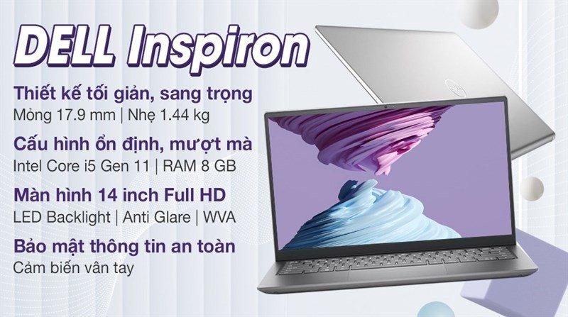 Dell Inspiron 14 5410 - Laptop Dell nhỏ gọn cho nữ tiện lợi