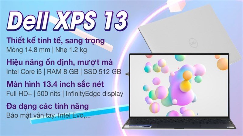 Dell XPS 13 9310 i5 1135G7 - Laptop Dell nhỏ gọn cho nữ sang trọng