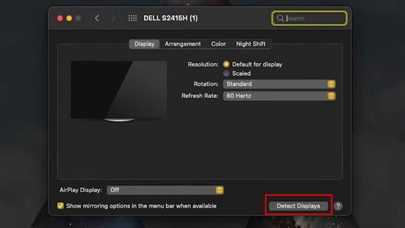 Detect Displays ThinkPro