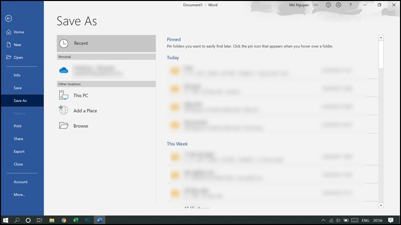 Di chuyển đến cuối tài liệu bằng tổ hợp Ctrl + End