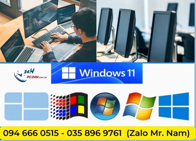 Dịch vụ cài đặt hệ điều hành Windows và MacOS cho máy tính