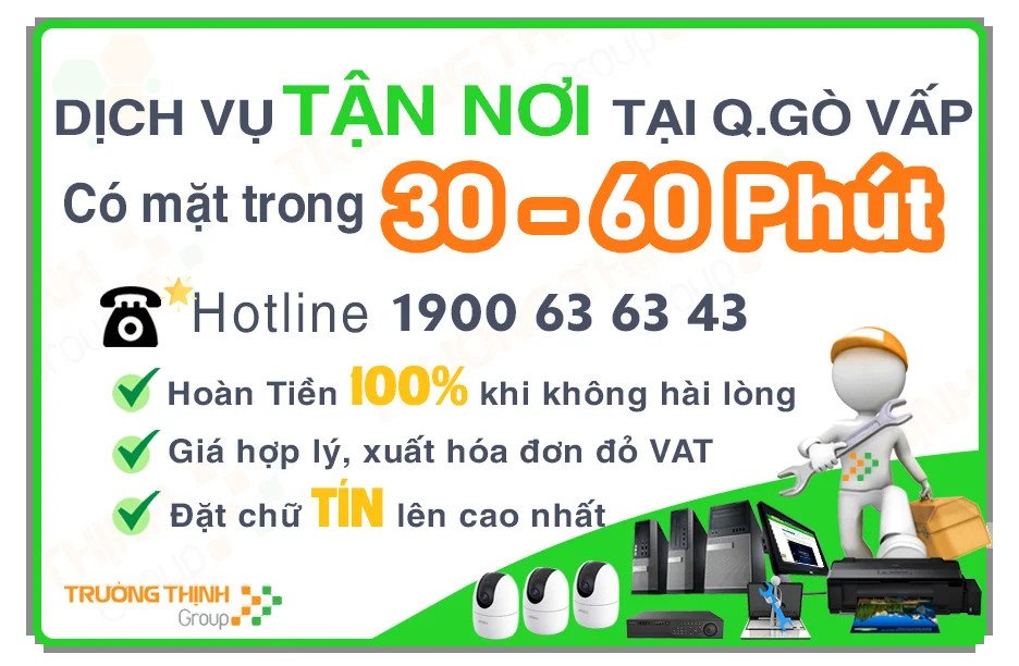 Dịch vụ sửa chữa laptop tận nơi tại Quận Gò Vấp