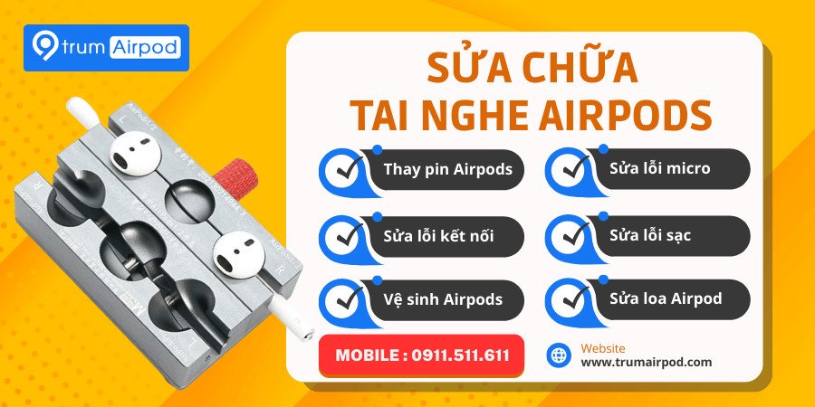 dich vu sua tai nghe airpod linh kien chuyen nghiep tai Shop Bluetooth
