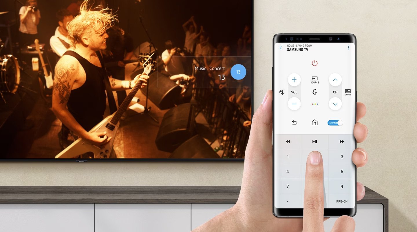 Điện thoại thông minh kết nối Bluetooth với tivi Samsung