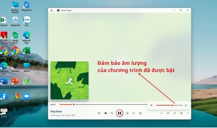 Điều chỉnh âm lượng ứng dụng cụ thể khi laptop bị lỗi âm thanh