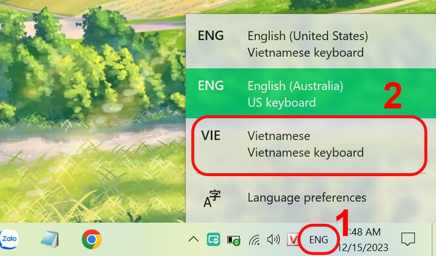 Điều chỉnh cài đặt ngôn ngữ bàn phím để khắc phục lỗi không gõ được @ trên laptop HP