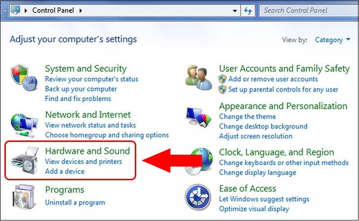 Điều chỉnh chuột cảm ứng trên laptop Win 7
