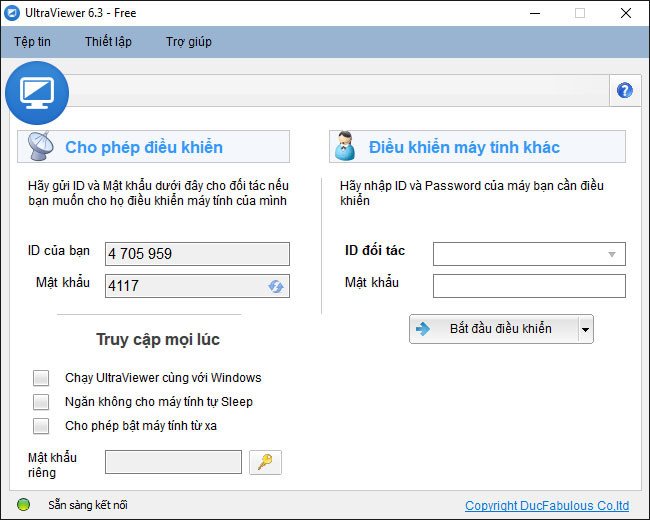 Điều khiển máy tính từ xa đơn giản với UltraViewer trên laptop