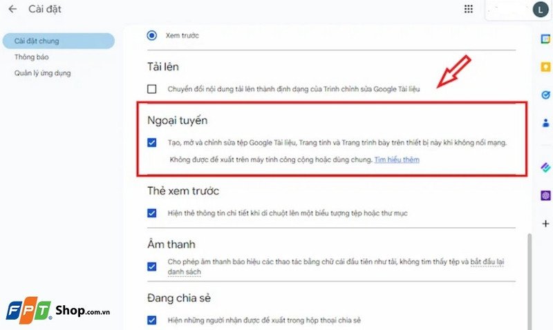 Đồng bộ Google Sheets qua Drive để tải trang tính về laptop