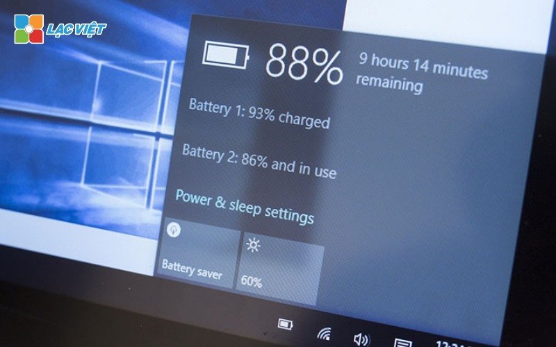 Dung lượng pin hiển thị không đúng thời gian sử dụng thực tế