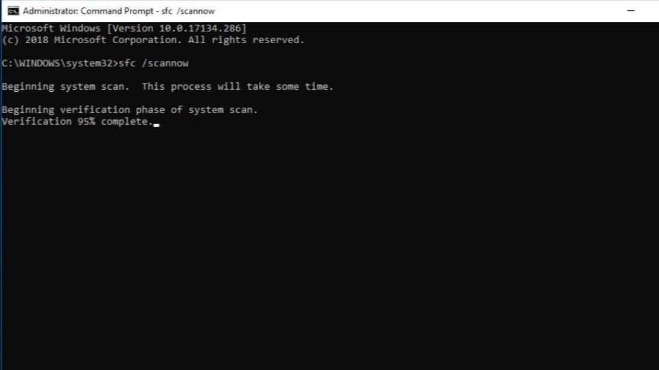 Dùng System File Checker để khắc phục lỗi file hệ thống gây laptop bị đơ