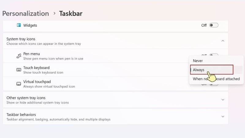 Ghim biểu tượng bàn phím ảo trên thanh Taskbar để mở bàn phím trên laptop nhanh hơn