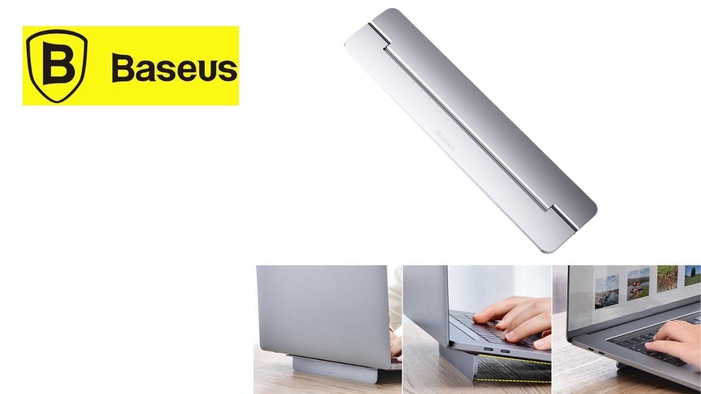 Giá đỡ laptop để bàn Baseus siêu mỏng nhẹ, phù hợp văn phòng
