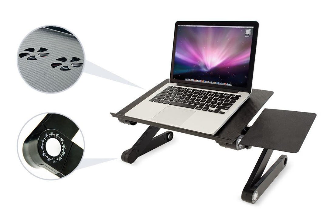 Giá đỡ laptop để bàn tích hợp quạt tản nhiệt hiệu quả