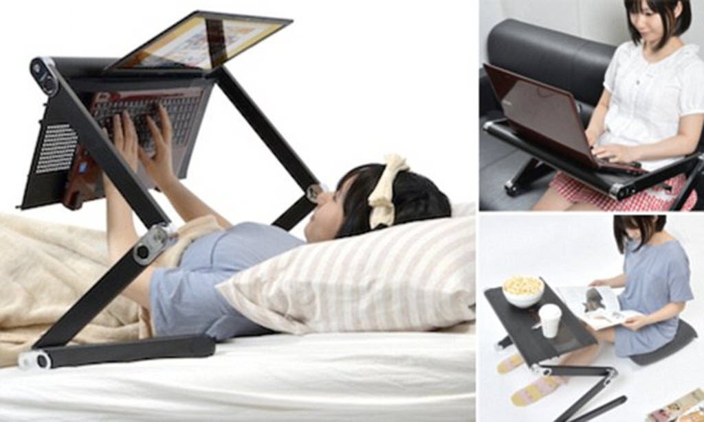 Giá đỡ laptop khi nằm điều chỉnh linh hoạt