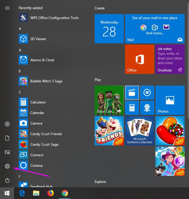 Giao diện Cài đặt (Settings) trên Windows để bắt đầu quá trình cài bàn phím Pinyin cho laptop