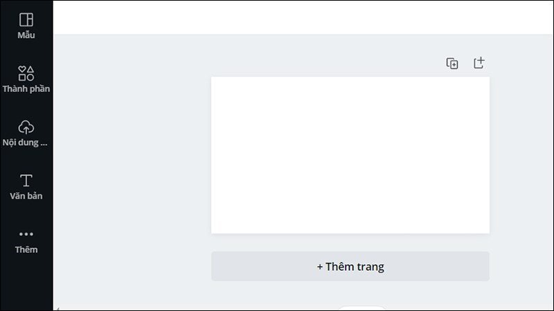 Giao diện chỉnh sửa của Canva, tối ưu không gian để thiết kế hình nền laptop