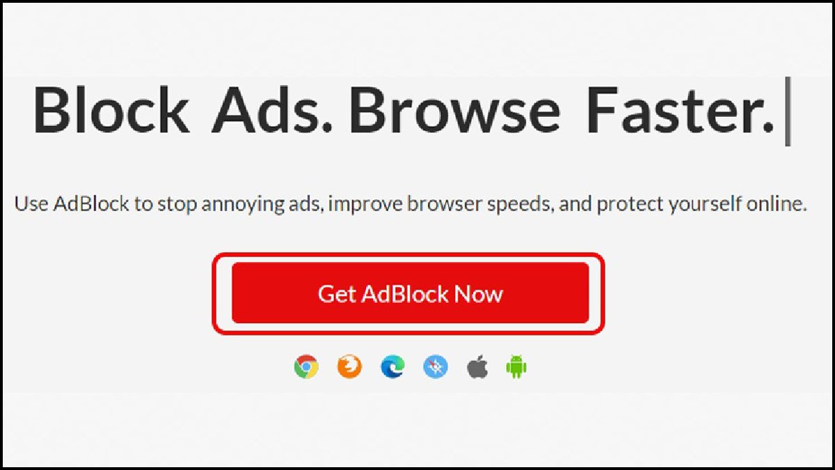 Giao diện Chrome Web Store với tiện ích AdBlock Plus, minh họa công cụ chặn quảng cáo cần được tắt
