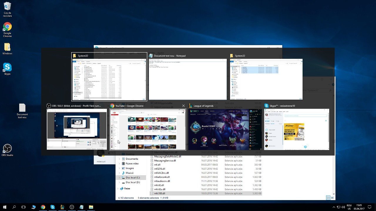 Giao diện đa nhiệm của laptop, cho phép mở nhiều cửa sổ để xử lý công việc hiệu quả.