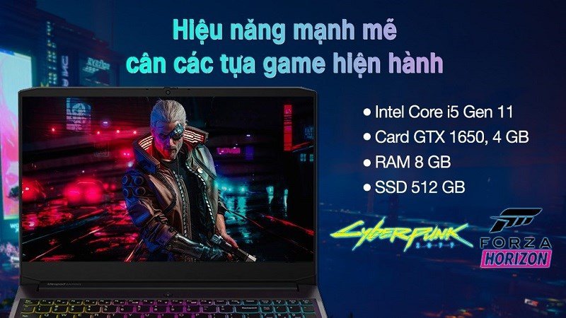 Giao diện game hiển thị mượt mà trên màn hình Lenovo IdeaPad Gaming 3, chứng tỏ hiệu năng ổn định