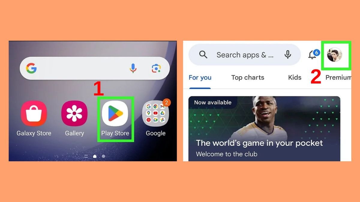 Giao diện Google Play Store để tìm kiếm Roblox