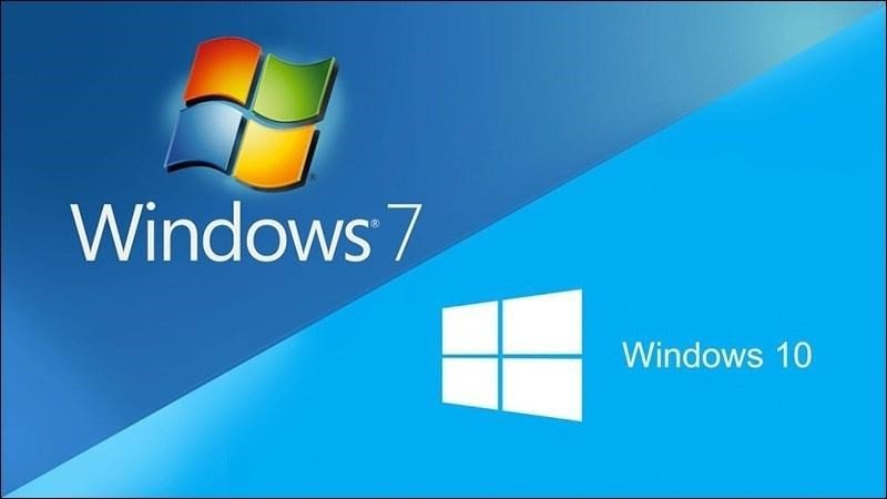 Giao diện hiện đại của Windows 10 sau khi nâng cấp từ Windows 7 cho laptop