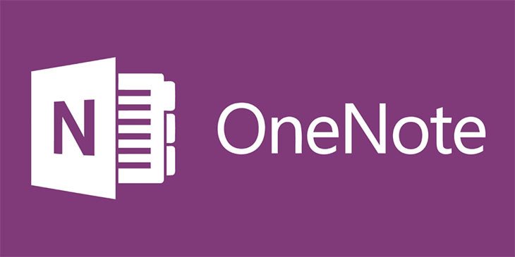 Giao diện Microsoft OneNote phần mềm ghi bài trên laptop