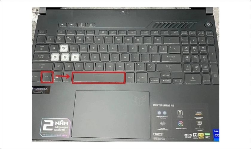 Giao diện phần mềm Armoury Crate để tùy chỉnh đèn nền