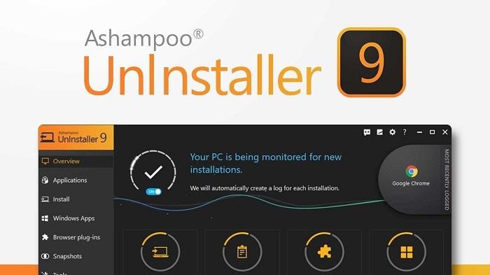 Giao diện phần mềm Ashampoo UnInstaller