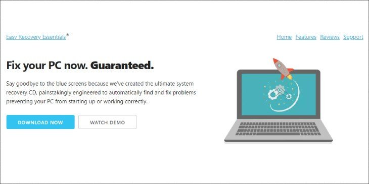 Giao diện phần mềm Easy Recovery Essentials được sử dụng để khắc phục lỗi 0x000000ED