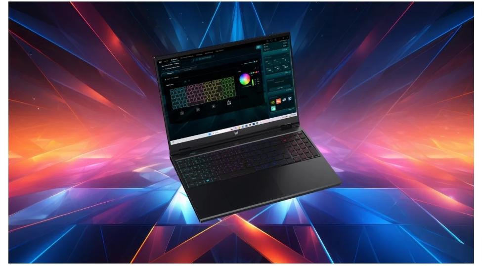 Giao diện phần mềm PredatorSense cho phép tùy chỉnh và giám sát hiệu suất của laptop Acer Predator Helios Neo 16 PHN16-71-53M7