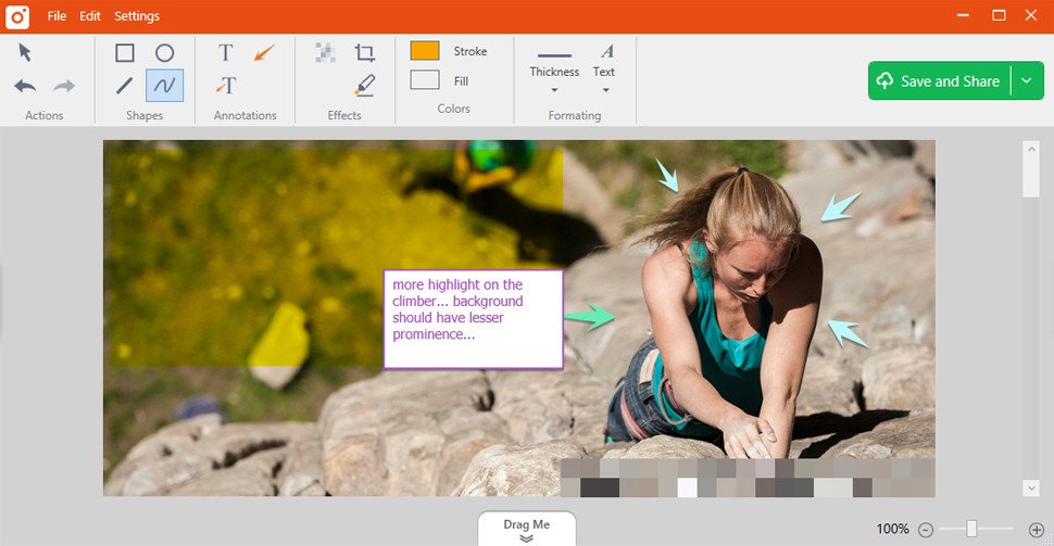 Giao diện phần mềm TinyTake