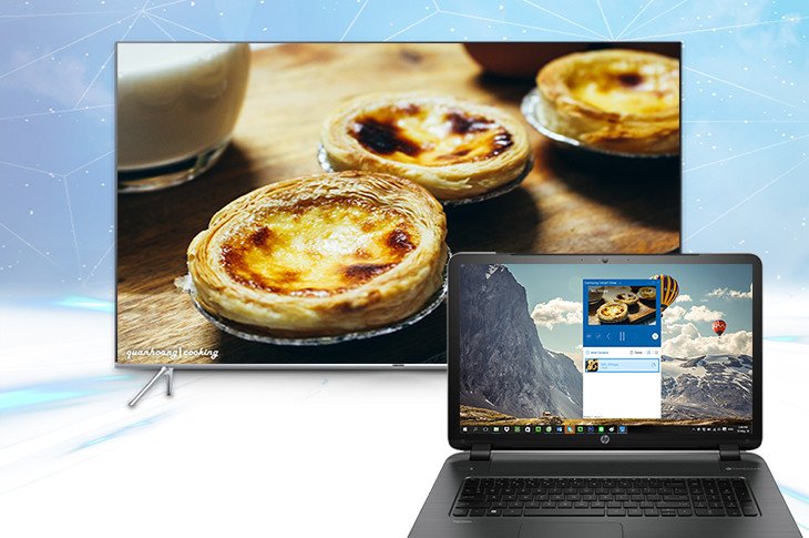 Giao diện Samsung Smart View giúp người dùng kết nối laptop với tivi