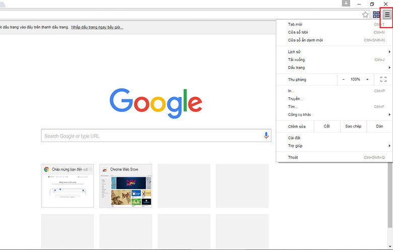 Giao diện trình duyệt web Google Chrome với các tab đang mở, chuẩn bị cho thao tác xóa lịch sử tìm kiếm trên laptop.