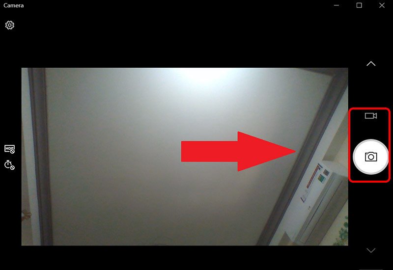 Giao diện ứng dụng Camera trên Windows, cách quay video trên laptop Dell