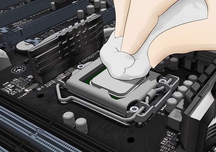 Gỡ bỏ keo tản nhiệt cũ trên linh kiện PC, laptop