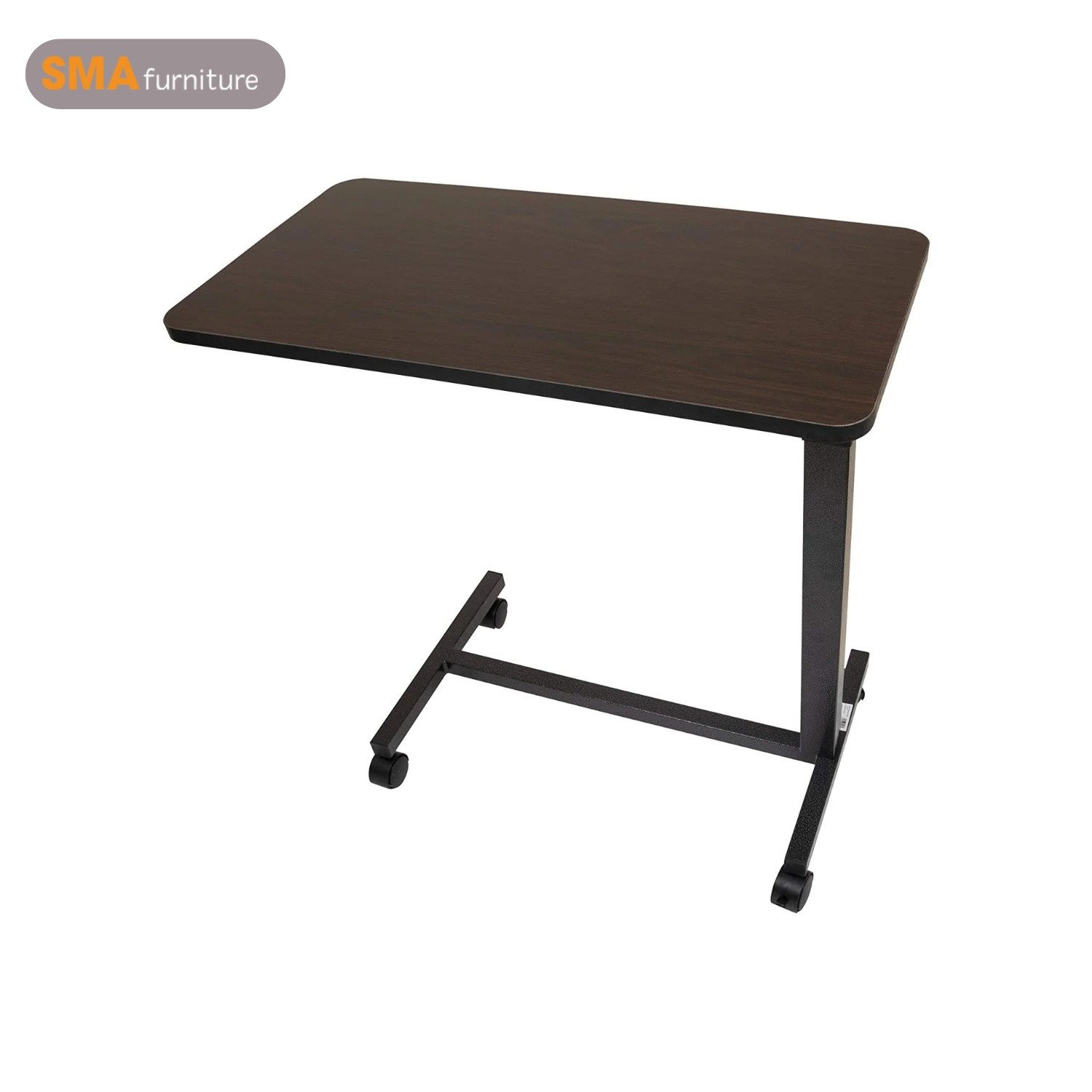 Góc làm việc tiện lợi với bàn laptop xoay nghiêng trên giường