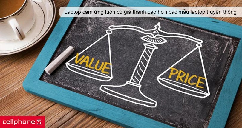 Hạn chế về giá của laptop cảm ứng