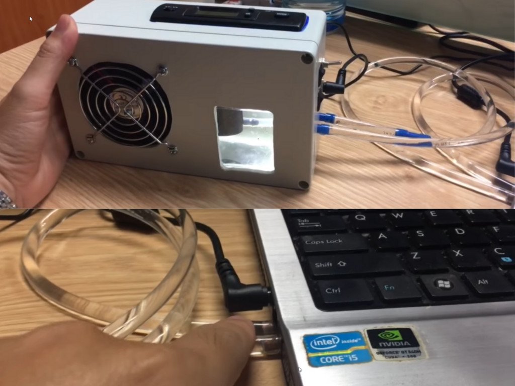 Hệ thống làm mát laptop bằng nước tự chế