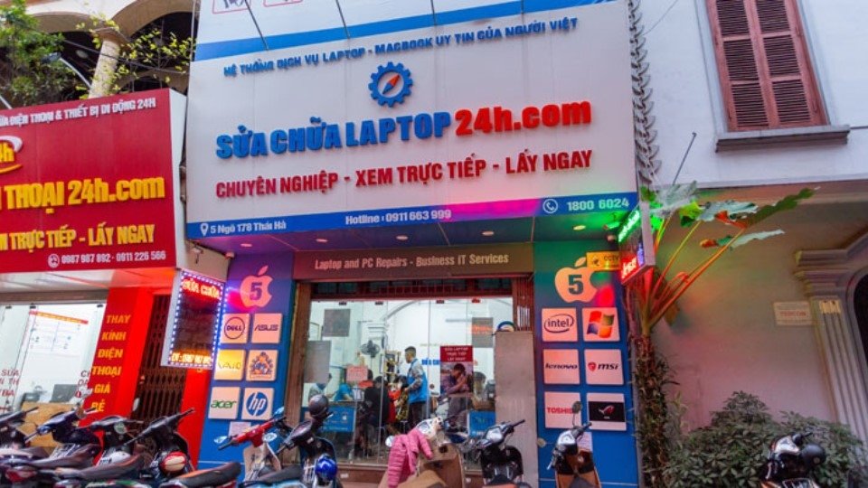 Hệ thống sửa chữa laptop 24h